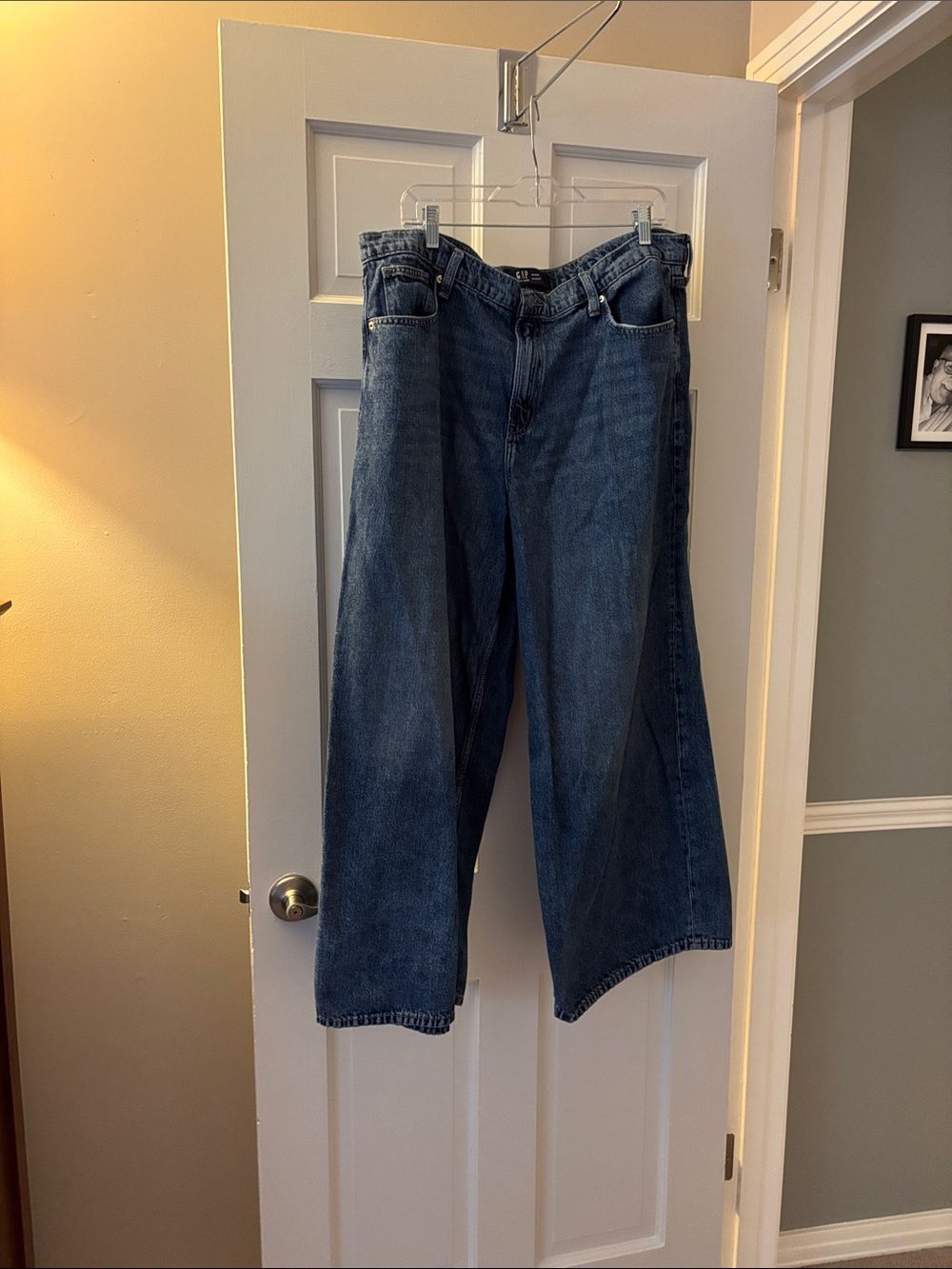 GAP Baggy Jeans in Dark Blue Denim, size 34R/18!